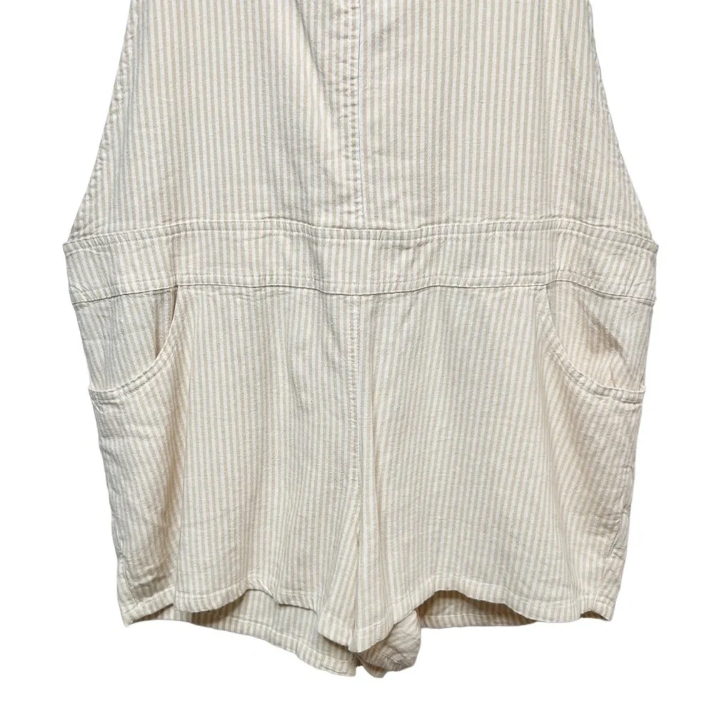 ✅NWT Torrid Stretch Linen 3.5” Shortall Women’s Overalls Sz 1X